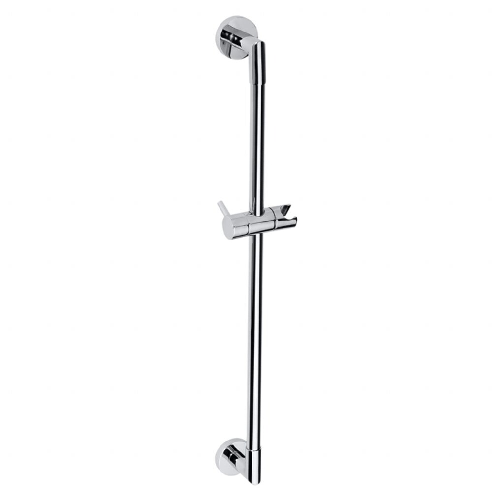 Brillantbad BELP Duschstange mit Halterung Messing Chrom 90x650x70 mm für Bad & WC >> zum Bohren