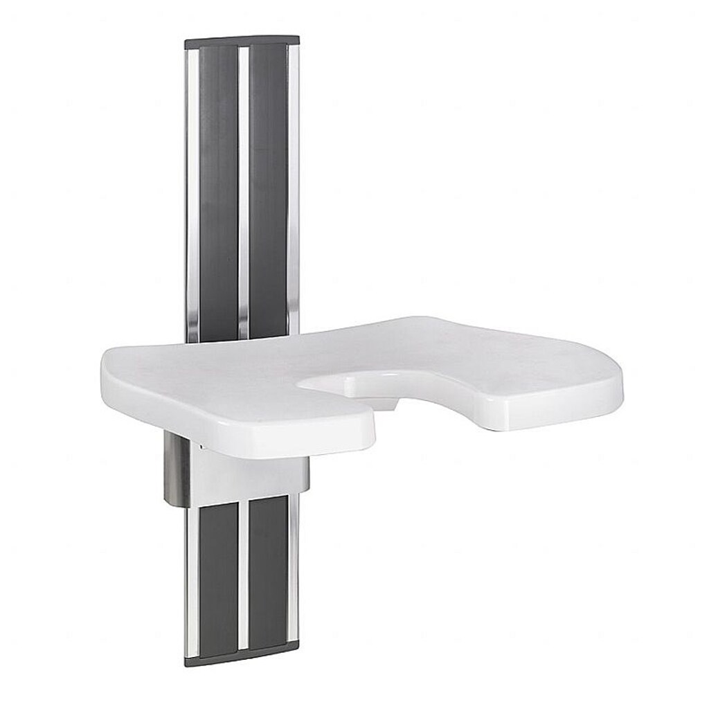 Brillantbad BELP Duschklappsitz Aluminium Chrom Kunststoff Weiß 360x670x425 mm, 150 kg Traglast für Bad & WC >> zum Bohren