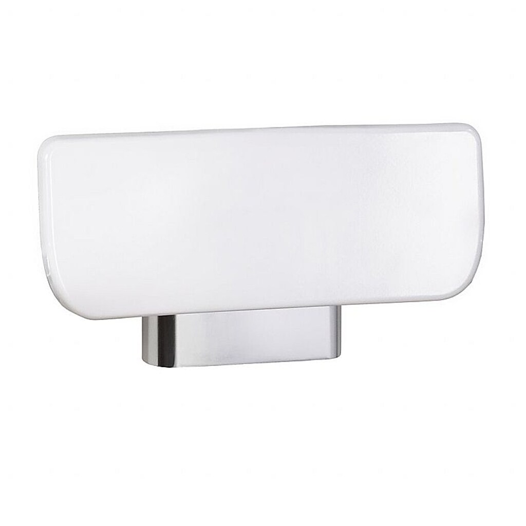 Brillantbad BELP Rückenlehne Aluminium Chrom Kunststoff Weiß 340x185x80 mm für Bad & WC >> Zubehör