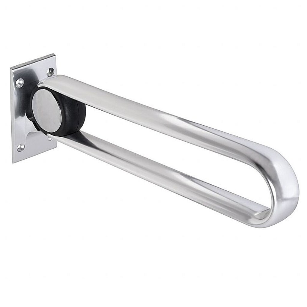 Brillantbad BELP Klappgriff in U-Form Aluminium Chrom 100x210x620 mm, 120 kg Traglast für Bad & WC >> zum Bohren