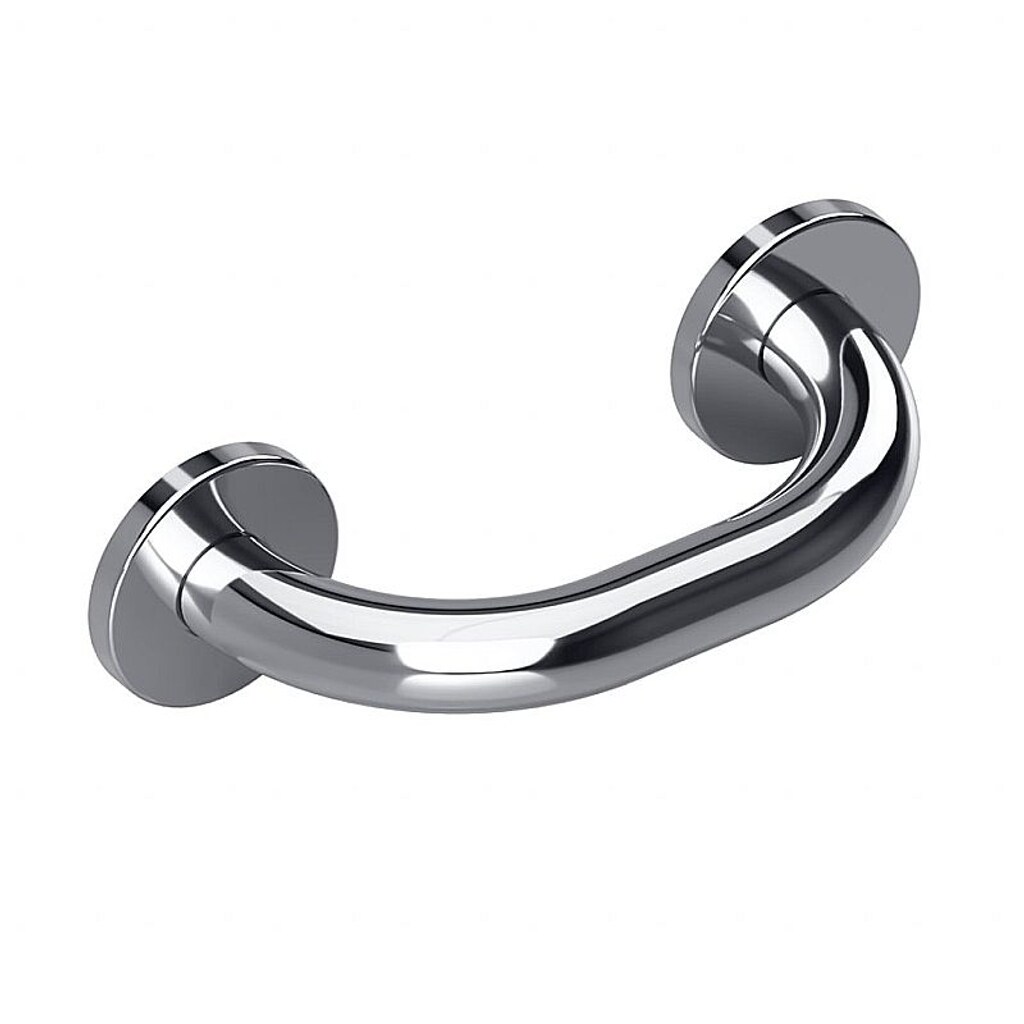 Brillantbad BELP Haltegriff Edelstahl poliert mit Abdeckung 280x80x106 mm, 120 kg Traglast f&uuml;r Bad & WC >> zum Bohren - Bild 1