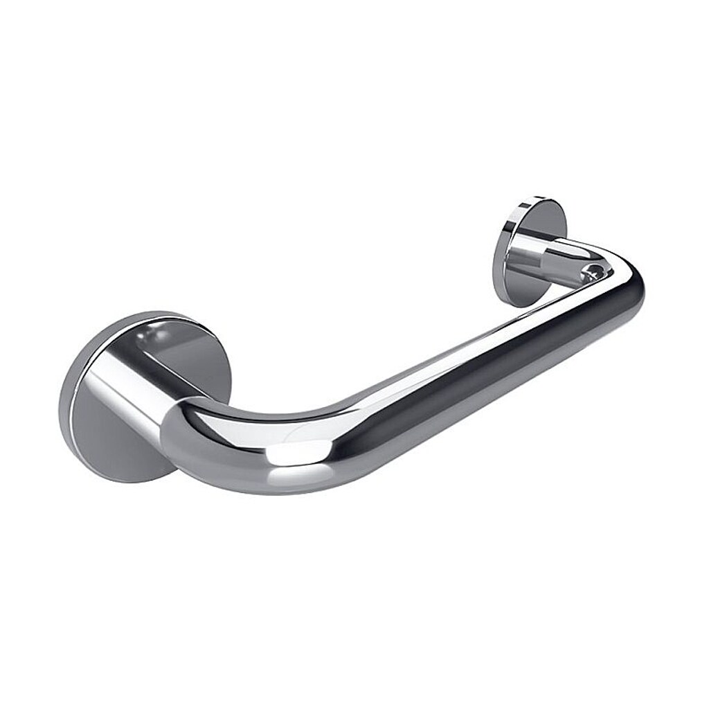 Brillantbad BELP Haltegriff Edelstahl poliert mit Abdeckung 380x80x106 mm, 120 kg Traglast für Bad & WC >> zum Bohren