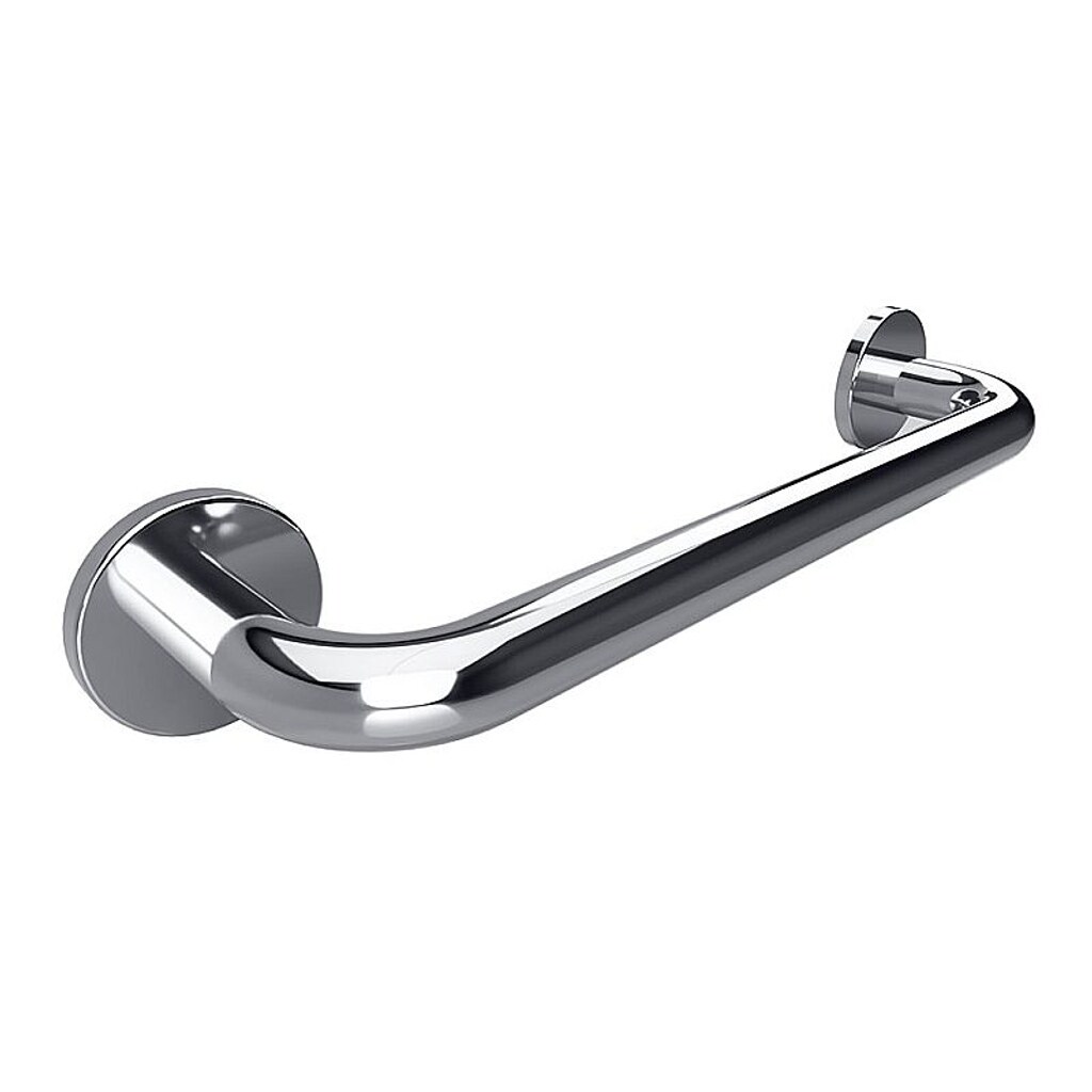 Brillantbad BELP Haltegriff Edelstahl poliert mit Abdeckung 480x80x106 mm, 120 kg Traglast für Bad & WC >> zum Bohren