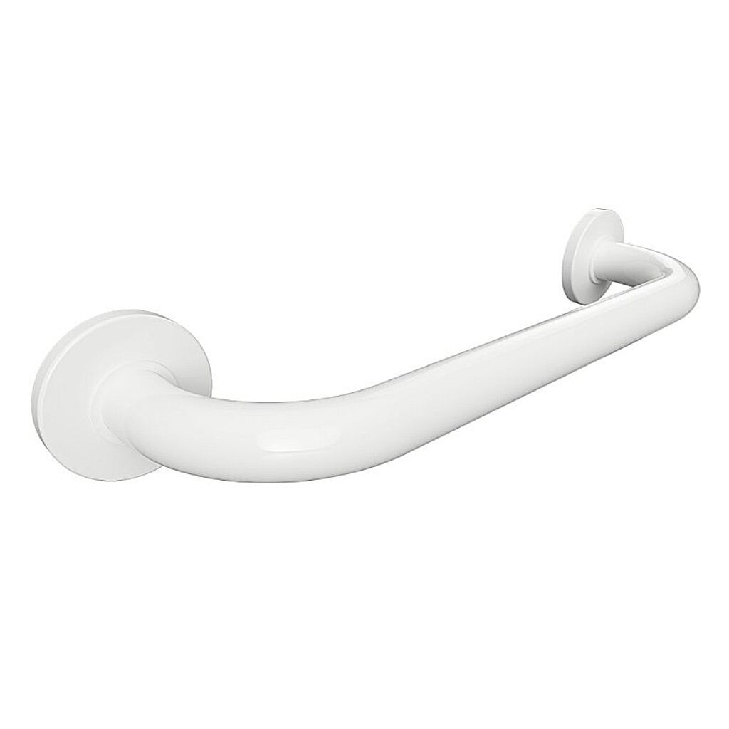 Brillantbad BELP Haltegriff Eisen Wei&szlig; mit Abdeckung 480x80x106 mm, 120 kg Traglast f&uuml;r Bad & WC >> zum Bohren - Bild 1