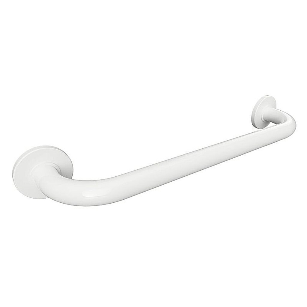 Brillantbad BELP Haltegriff Eisen Weiß mit Abdeckung 580x80x106 mm, 120 kg Traglast für Bad & WC >> zum Bohren