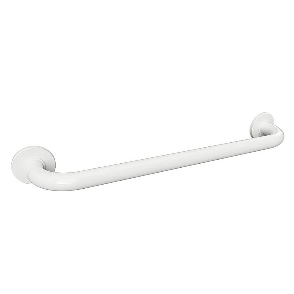 Brillantbad BELP Haltegriff Eisen Weiß mit Abdeckung 680x80x106 mm, 120 kg Traglast für Bad & WC >> zum Bohren