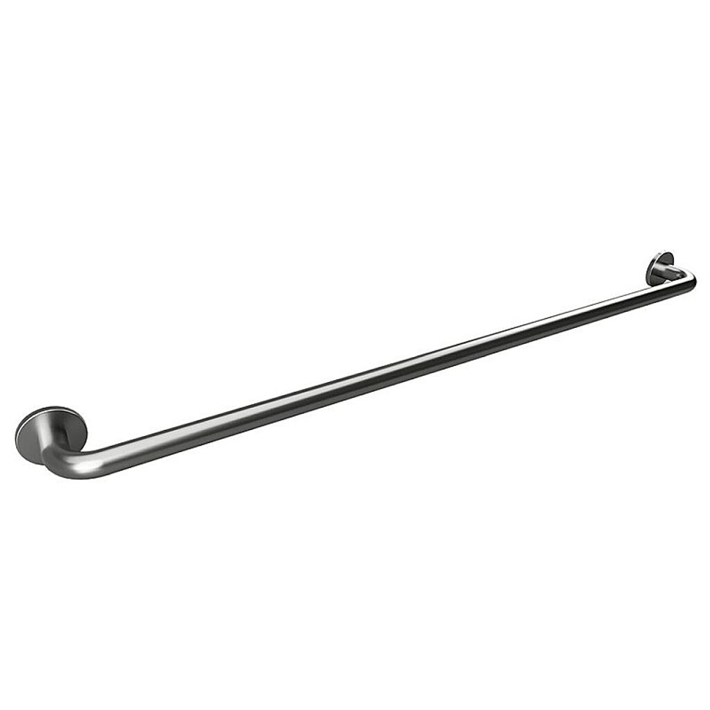 Brillantbad BELP Haltegriff Edelstahl gebürstet mit Abdeckung 1280x80x106 mm, 120 kg Traglast für Bad & WC >> zum Bohren