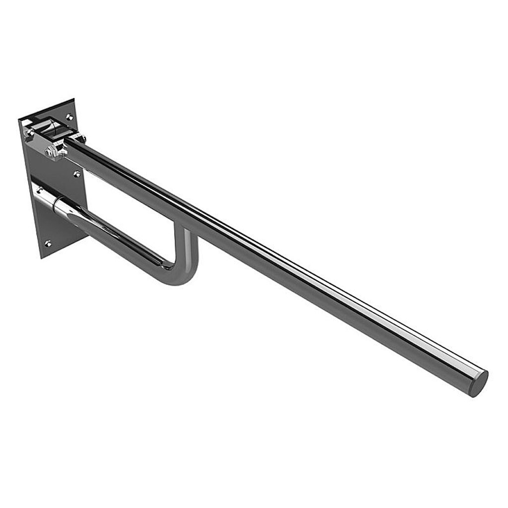 Brillantbad BELP Stützklappgriff Edelstahl poliert 100x250x760 mm, 120 kg Traglast für Bad & WC >> zum Bohren