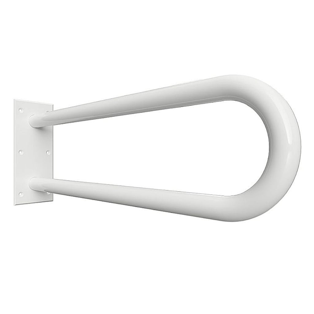Brillantbad BELP St&uuml;tzgriff in U-Form Eisen Wei&szlig; 100x250x616 mm, 120 kg Traglast f&uuml;r Bad & WC >> zum Bohren - Bild 1