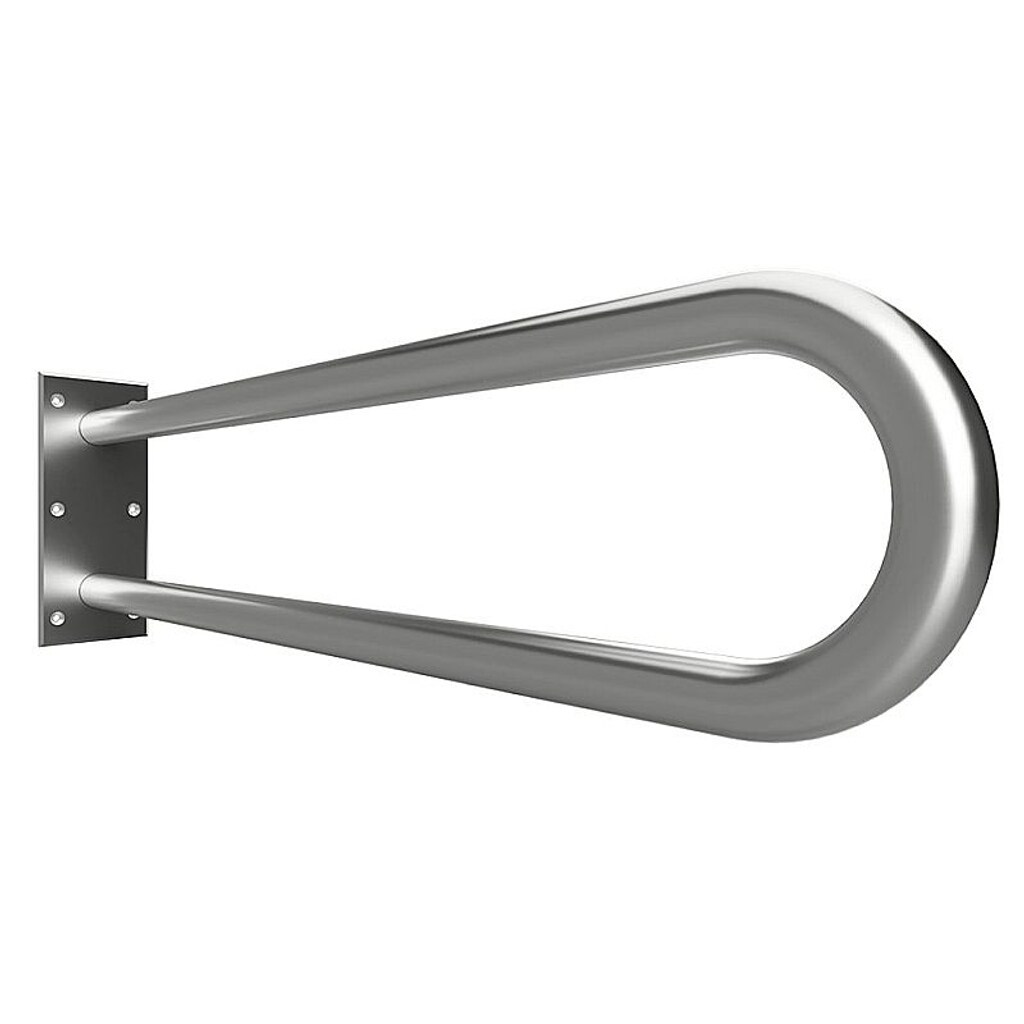 Brillantbad BELP Stützgriff in U-Form Edelstahl gebürstet 100x250x766 mm, 120 kg Traglast für Bad & WC >> zum Bohren