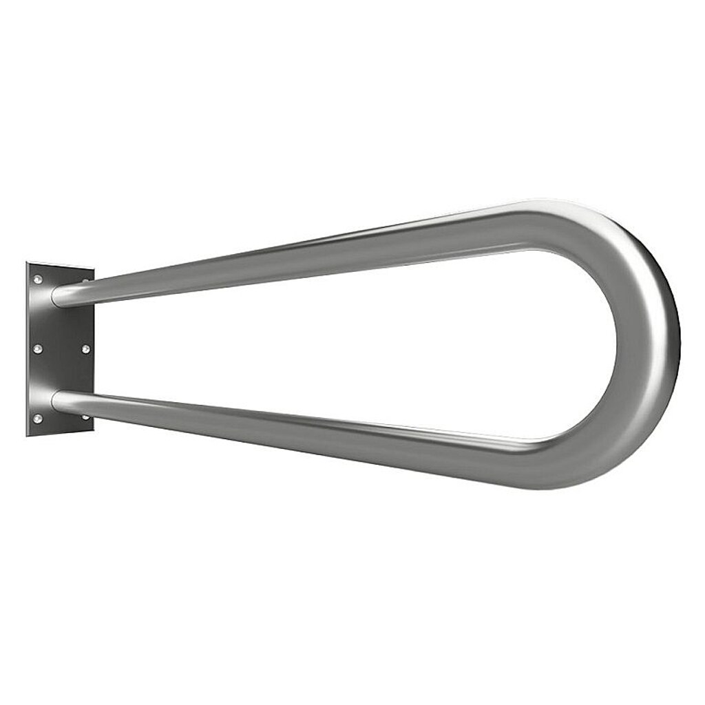 Brillantbad BELP Stützgriff in U-Form Edelstahl gebürstet 100x250x829 mm, 120 kg Traglast für Bad & WC >> zum Bohren