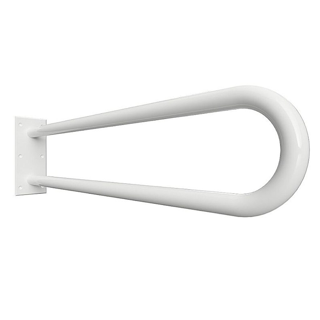Brillantbad BELP Stützgriff in U-Form Eisen Weiß 100x250x829 mm, 120 kg Traglast für Bad & WC >> zum Bohren