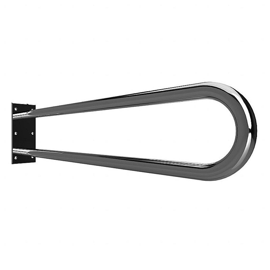 Brillantbad BELP St&uuml;tzgriff in U-Form Edelstahl poliert 100x250x916 mm, 120 kg Traglast f&uuml;r Bad & WC >> zum Bohren - Bild 1