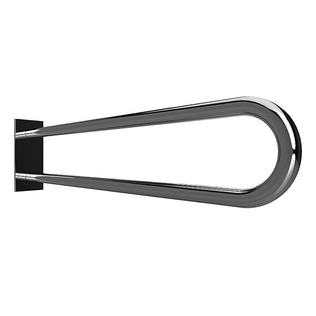 Brillantbad BELP St&uuml;tzgriff in U-Form Edelstahl poliert mit Abdeckung 103x253x916 mm, 120 kg Traglast f&uuml;r Bad & WC >> zum Bohren - Bild 1