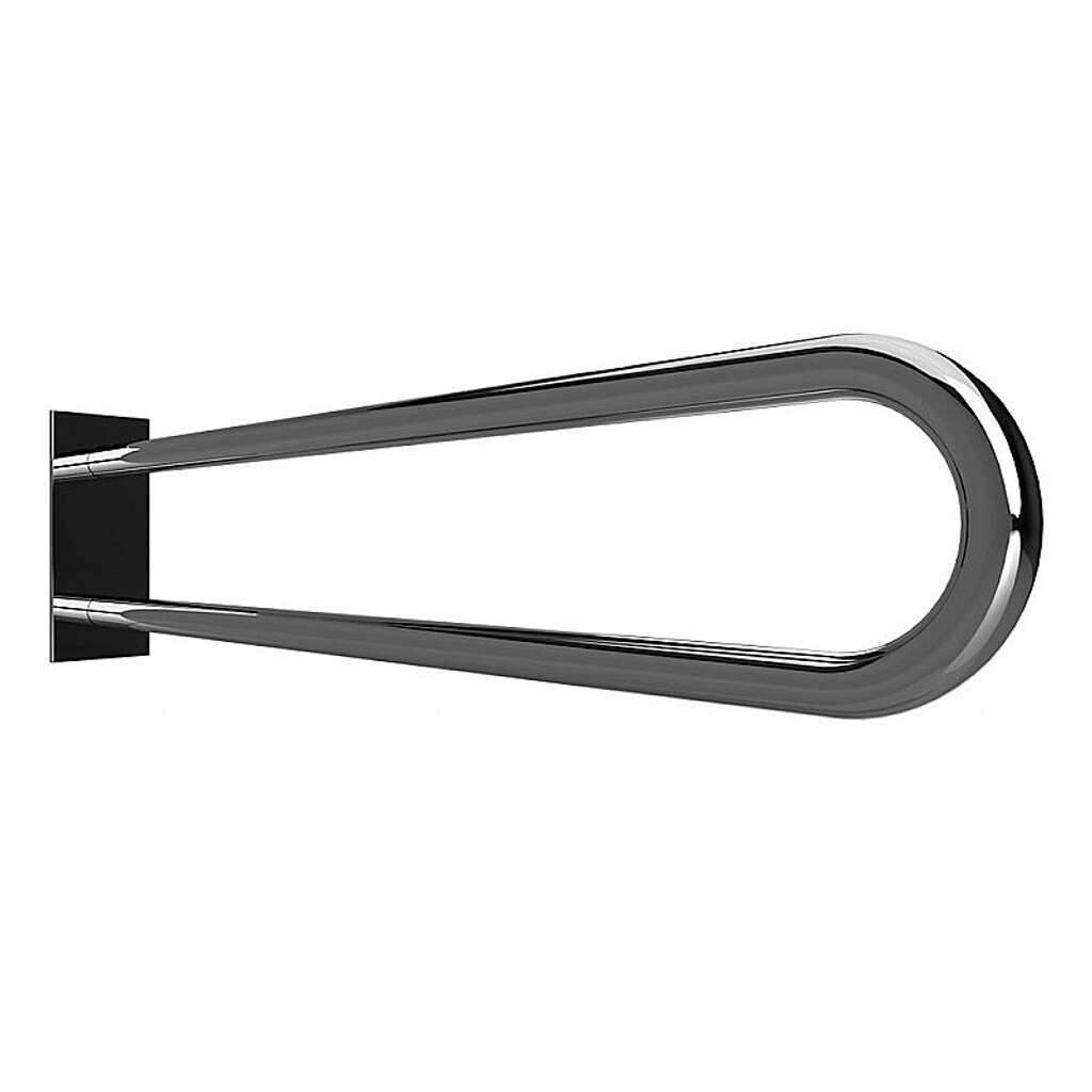 Brillantbad BELP Stützgriff in U-Form Edelstahl poliert mit Abdeckung 103x253x916 mm, 120 kg Traglast für Bad & WC >> zum Bohren