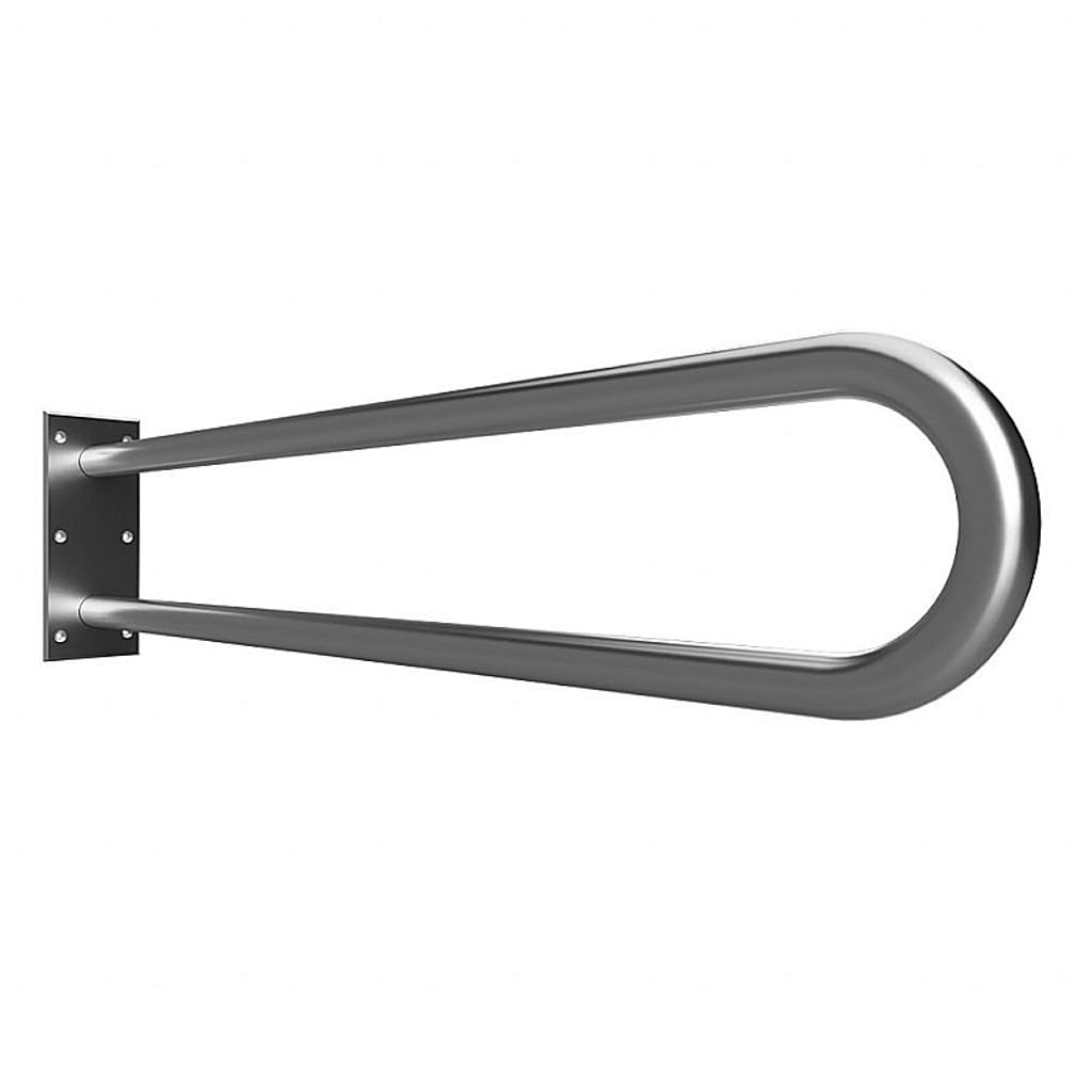 Brillantbad BELP St&uuml;tzgriff in U-Form Edelstahl geb&uuml;rstet 100x250x916 mm, 120 kg Traglast f&uuml;r Bad & WC >> zum Bohren - Bild 1