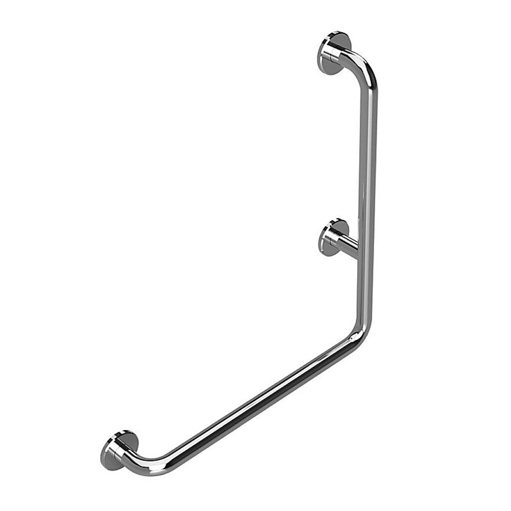 Brillantbad BELP Haltegriff Rechts Edelstahl poliert mit Abdeckung 630x680x110 mm, 120 kg Traglast für Bad & WC >> zum Bohren