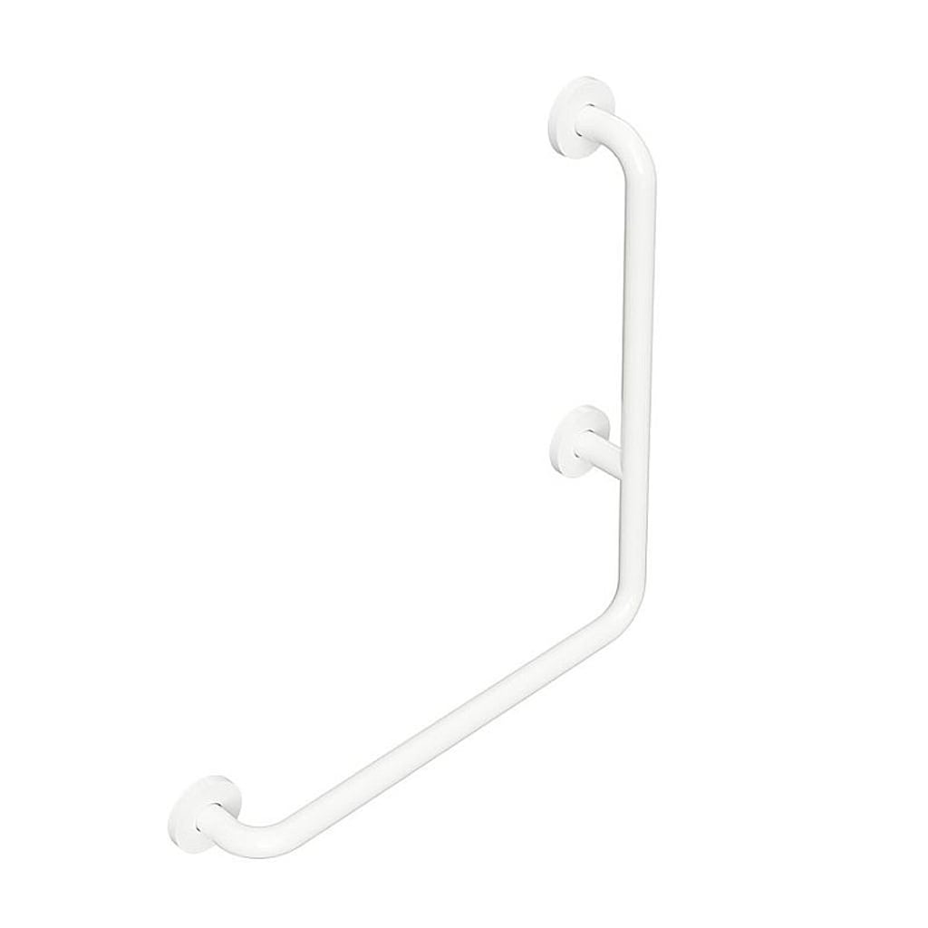 Brillantbad BELP Haltegriff Rechts Eisen Wei&szlig; mit Abdeckung 630x680x110 mm, 120 kg Traglast f&uuml;r Bad & WC >> zum Bohren - Bild 1