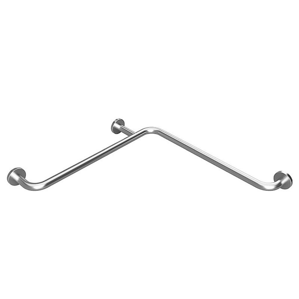 Brillantbad BELP Duschgriff Edelstahl gebürstet mit Abdeckung 710x80x710 mm, 120 kg Traglast für Bad & WC >> zum Bohren