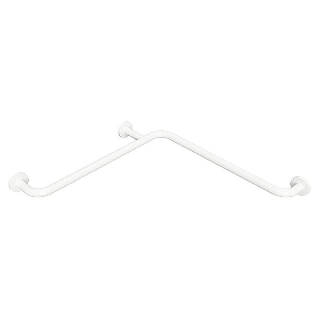 Brillantbad BELP Duschgriff Eisen Weiß mit Abdeckung 710x80x710 mm, 120 kg Traglast für Bad & WC >> zum Bohren