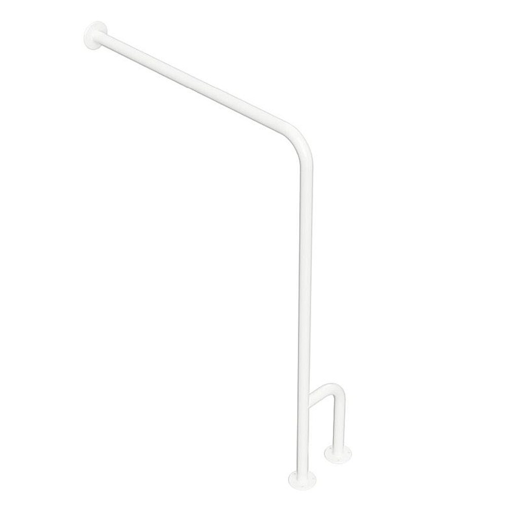 Brillantbad BELP St&uuml;tzgriff Rechts Eisen Wei&szlig; 230x866x840 mm, 120 kg Traglast f&uuml;r Bad & WC >> zum Bohren - Bild 1