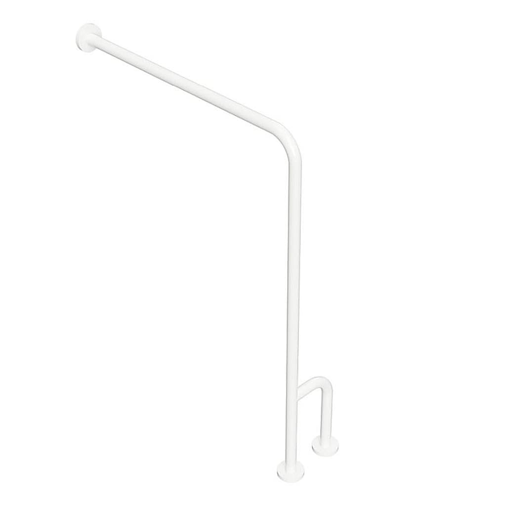 Brillantbad BELP St&uuml;tzgriff Rechts Eisen Wei&szlig; mit Abdeckung 230x866x840 mm, 120 kg Traglast f&uuml;r Bad & WC >> zum Bohren - Bild 1
