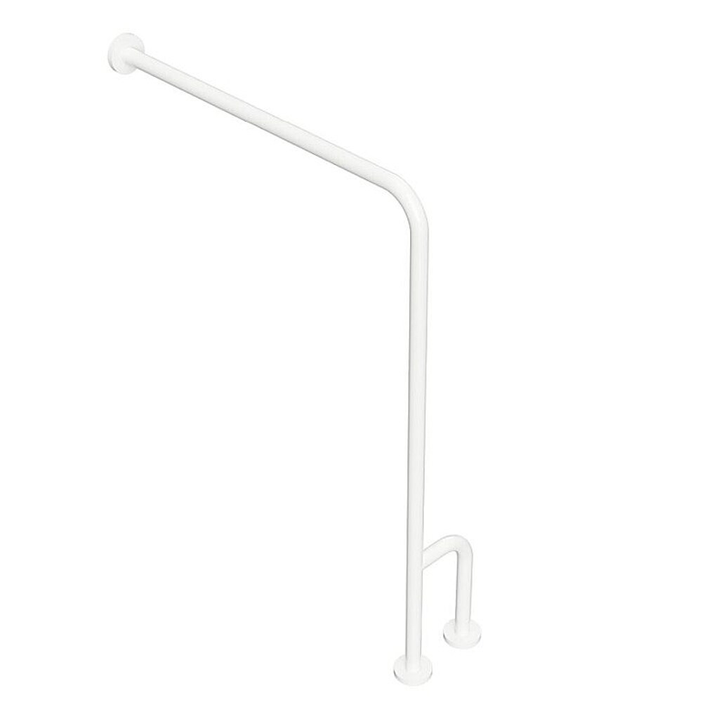Brillantbad BELP Stützgriff Rechts Eisen Weiß mit Abdeckung 230x866x840 mm, 120 kg Traglast für Bad & WC >> zum Bohren