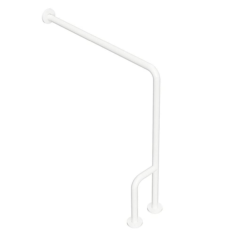 Brillantbad BELP St&uuml;tzgriff Links Eisen Wei&szlig; mit Abdeckung 230x866x840 mm, 120 kg Traglast f&uuml;r Bad & WC >> zum Bohren - Bild 1