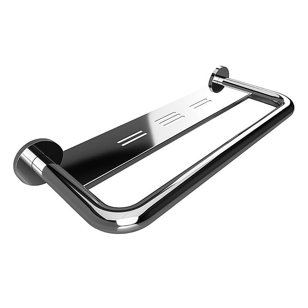 Brillantbad BELP Griff Edelstahl poliert mit Abdeckung 580x80x220 mm, 120 kg Traglast für Bad & WC >> zum Bohren