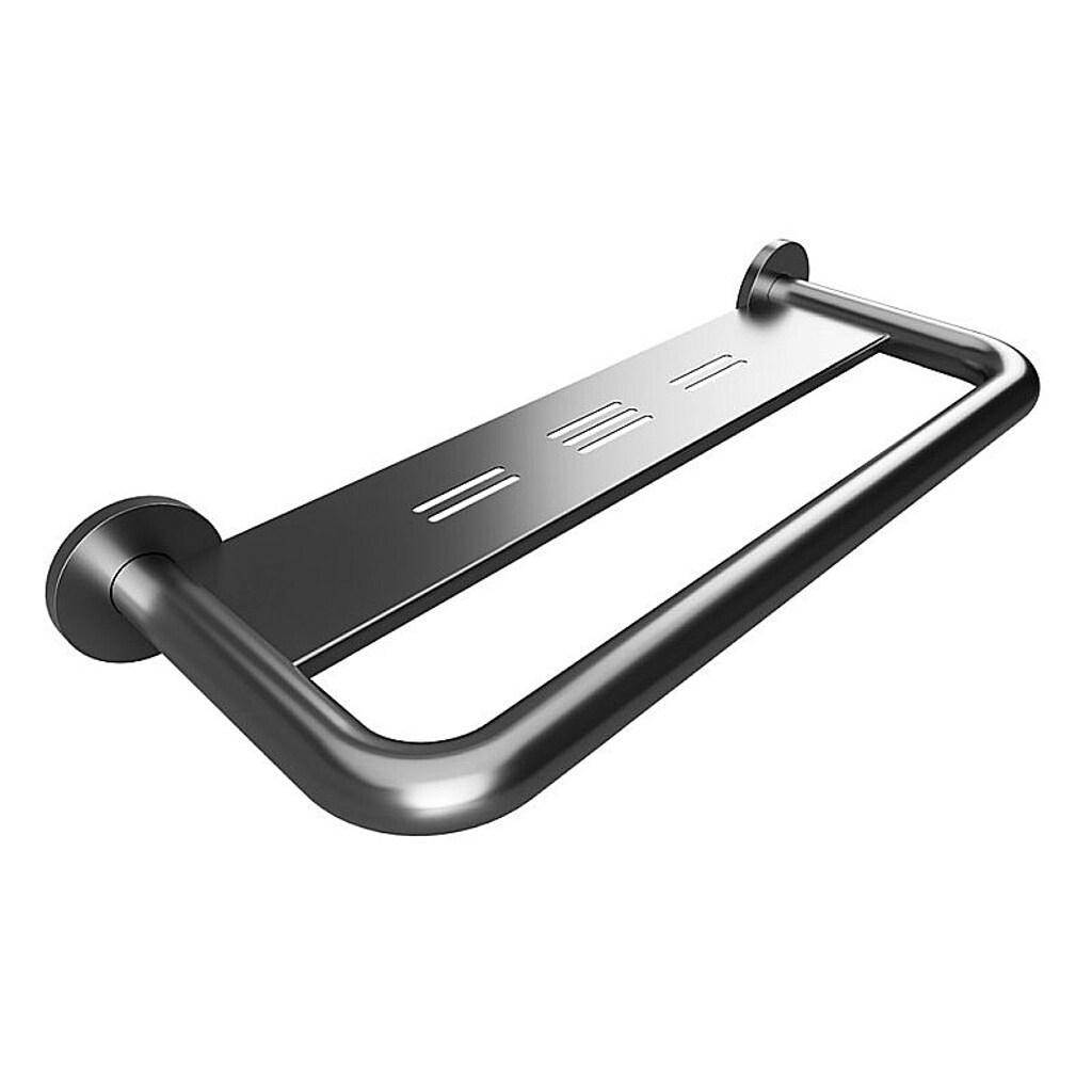 Brillantbad BELP Griff Edelstahl gebürstet mit Abdeckung 580x80x220 mm, 120 kg Traglast für Bad & WC >> zum Bohren