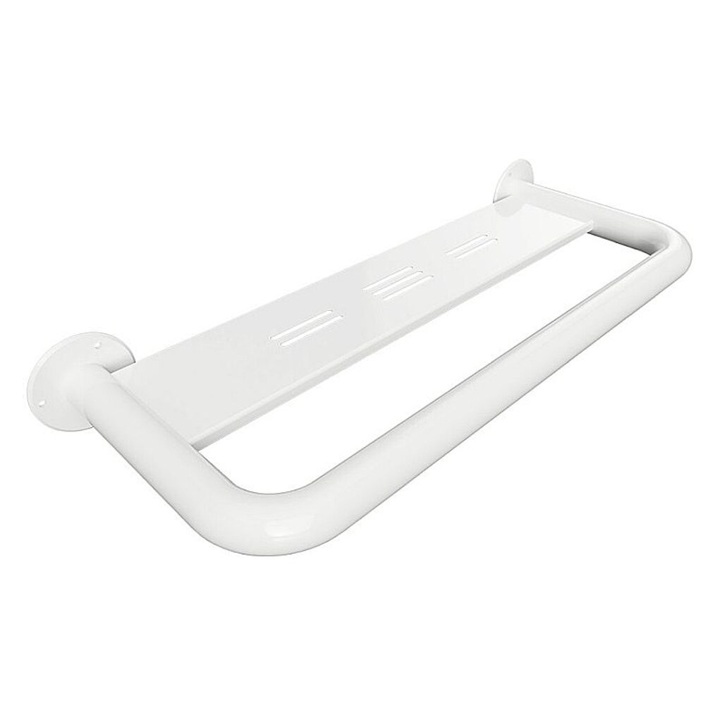 Brillantbad BELP Griff Eisen Weiß 575x75x220 mm, 120 kg Traglast für Bad & WC >> zum Bohren