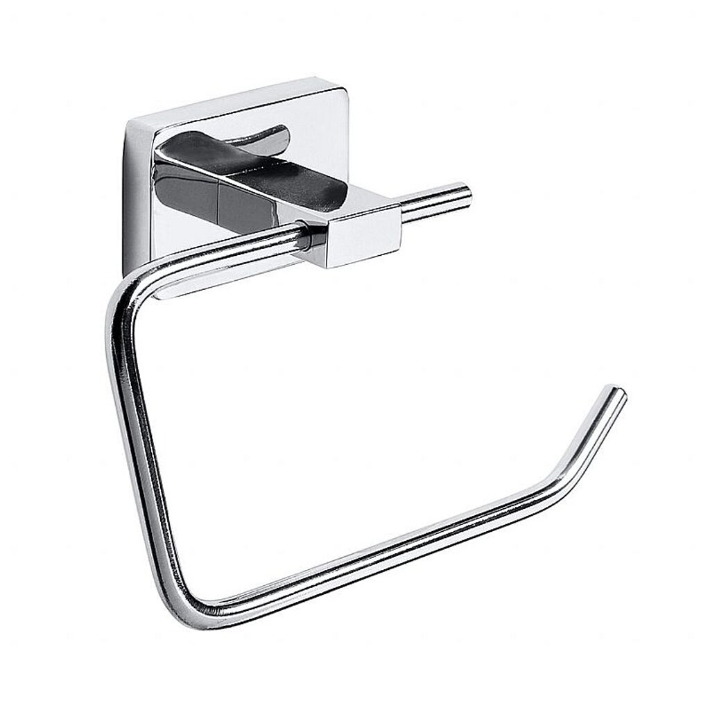 Brillantbad BIKI Papierrollenhalter ohne Deckel Chrom poliert 126x90x42 mm f&uuml;r Bad & WC >> zum Bohren - Bild 1