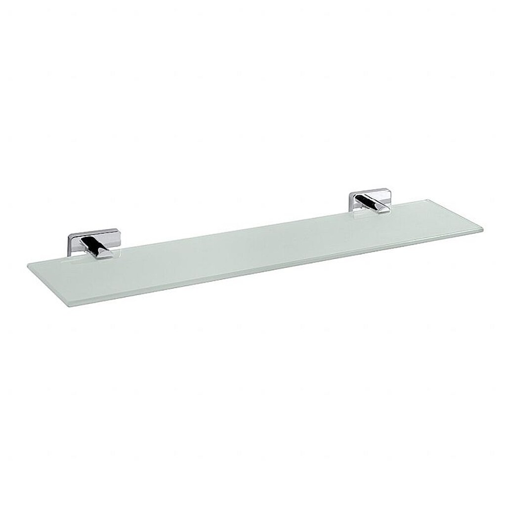 Brillantbad BIKI Glasablage Chrom poliert Glas 500x36x115 mm f&uuml;r Bad & WC >> zum Bohren - Bild 1