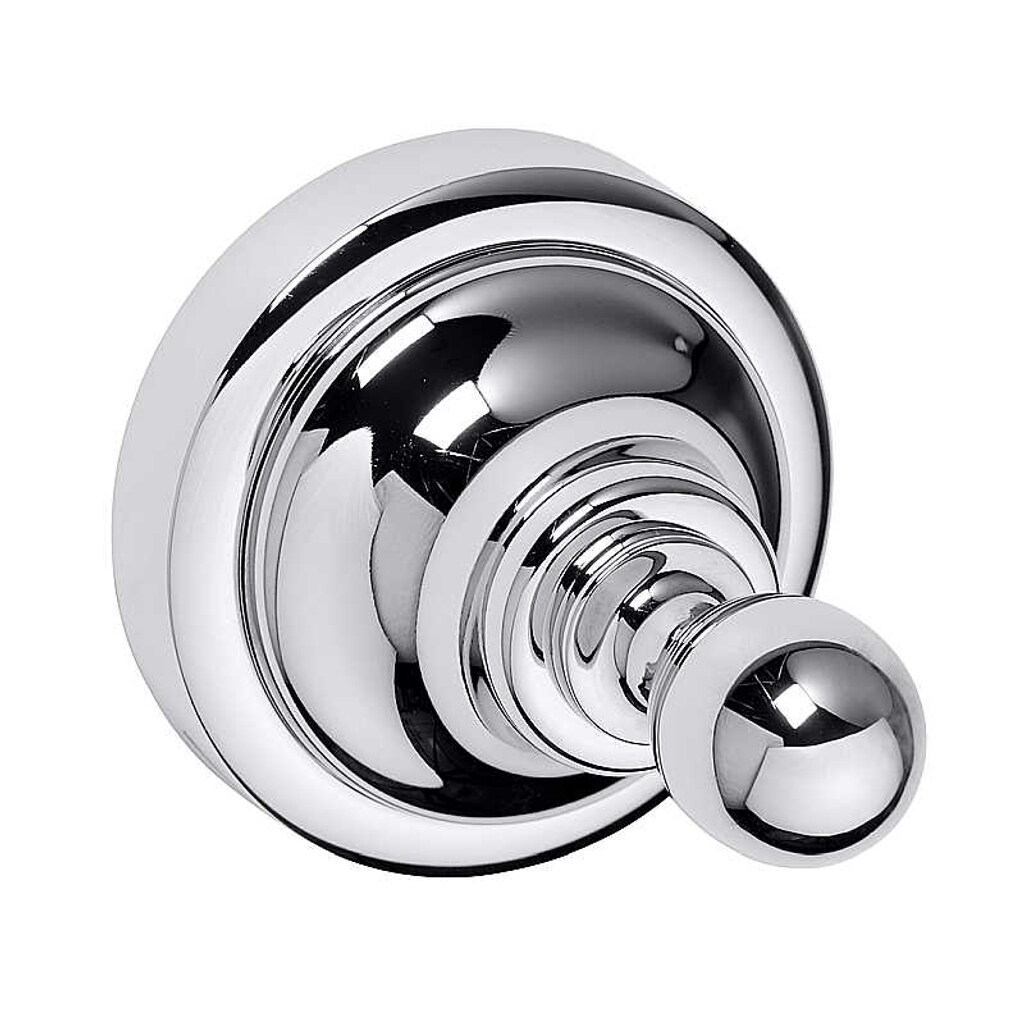 Brillantbad BETRO CHROM Kleiderhaken Messing Chrom 65x65x65 mm f&uuml;r Bad & K&uuml;che >> zum Bohren - Bild 1