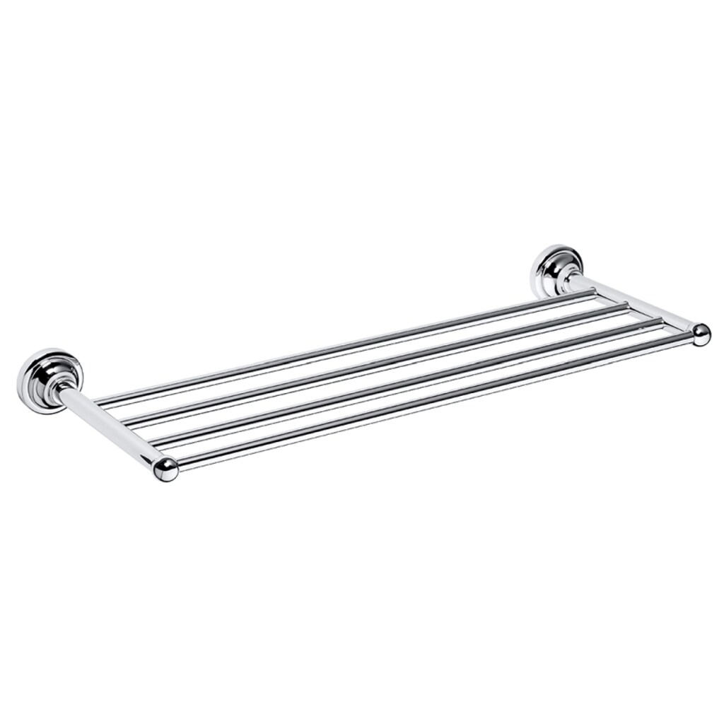 Brillantbad BETRO CHROM Handtuchablage Messing Chrom 665x65x225 mm für Bad & Küche >> zum Bohren