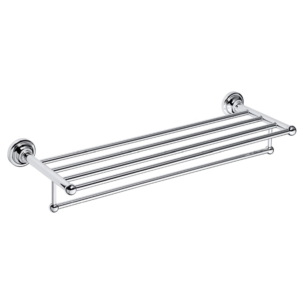 Brillantbad BETRO CHROM Handtuchablage Messing Chrom 665x120x225 mm für Bad & Küche >> zum Bohren