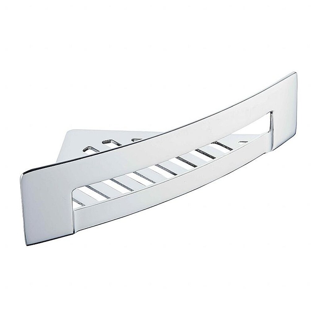 Brillantbad BYTRO Eckseifenkorb Edelstahl Chrom 160x280x75 mm f&uuml;r Bad & WC >> zum Bohren - Bild 1