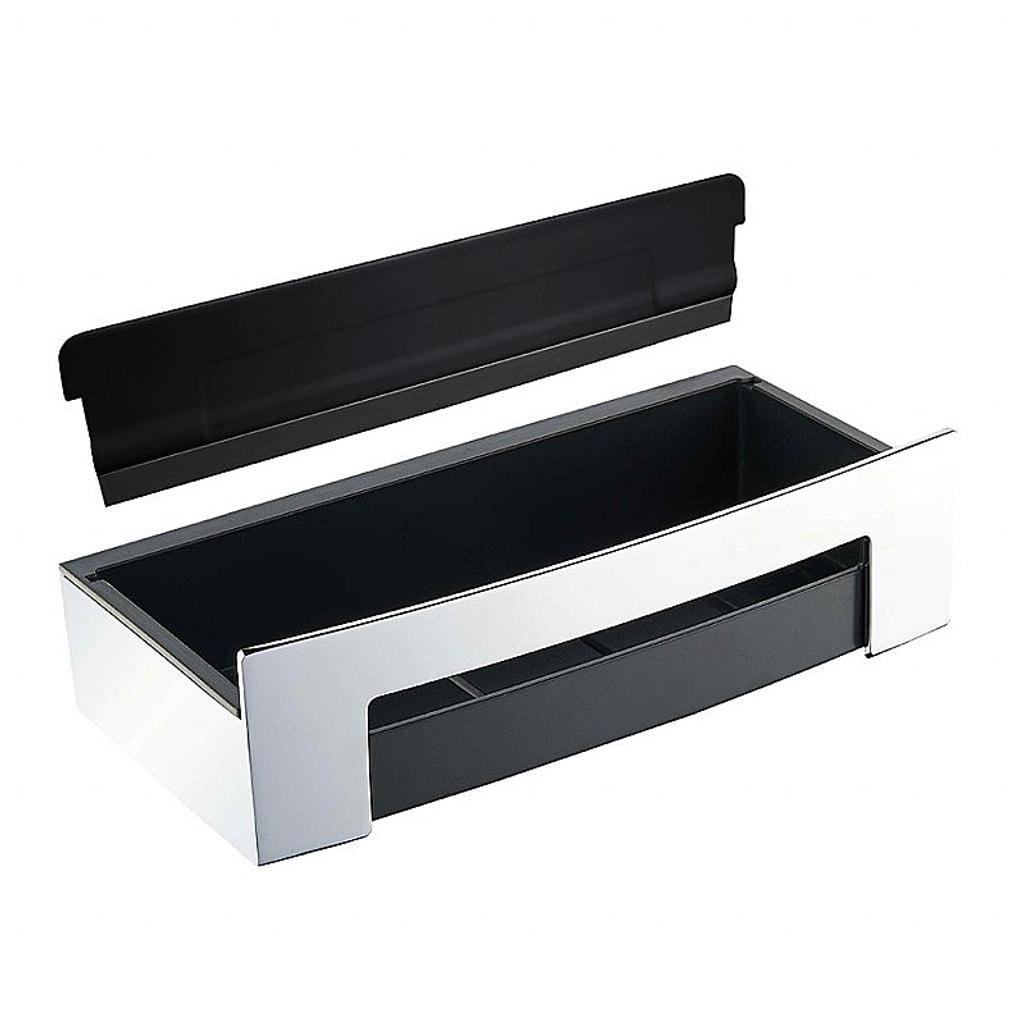 Brillantbad BYTRO Seifenkorb Edelstahl Kunststoff poliert 115x225x63 mm f&uuml;r Bad & WC >> zum Bohren - Bild 1