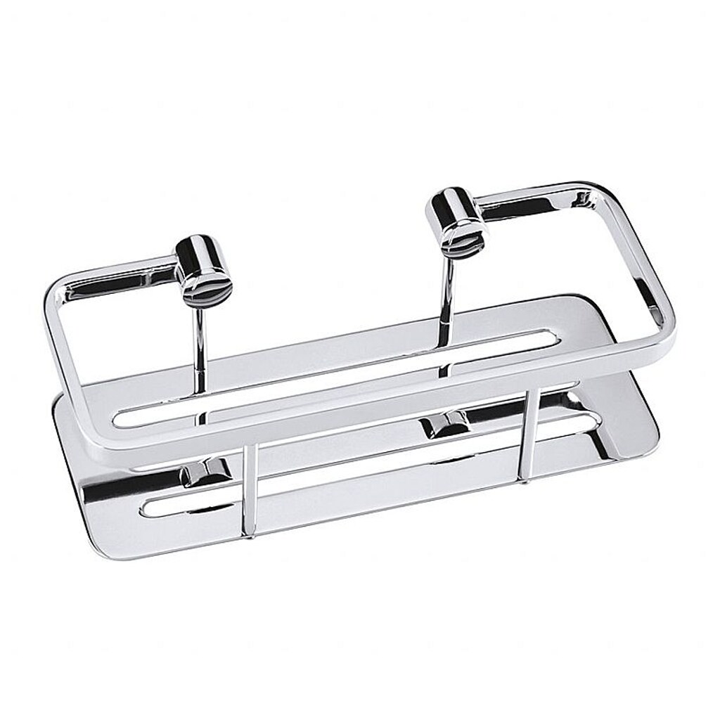 Brillantbad BYTRO Seifenkorb Edelstahl Kunststoff Chrom poliert 105x250x70 mm f&uuml;r Bad & WC >> zum Bohren - Bild 1