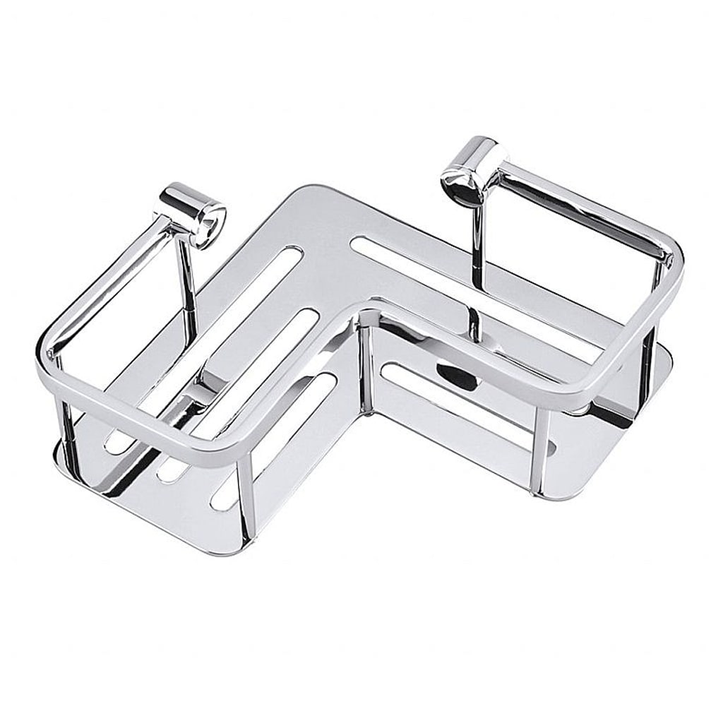 Brillantbad BYTRO Eckseifenkorb Messing Chrom poliert 210x285x75 mm f&uuml;r Bad & WC >> zum Bohren - Bild 1