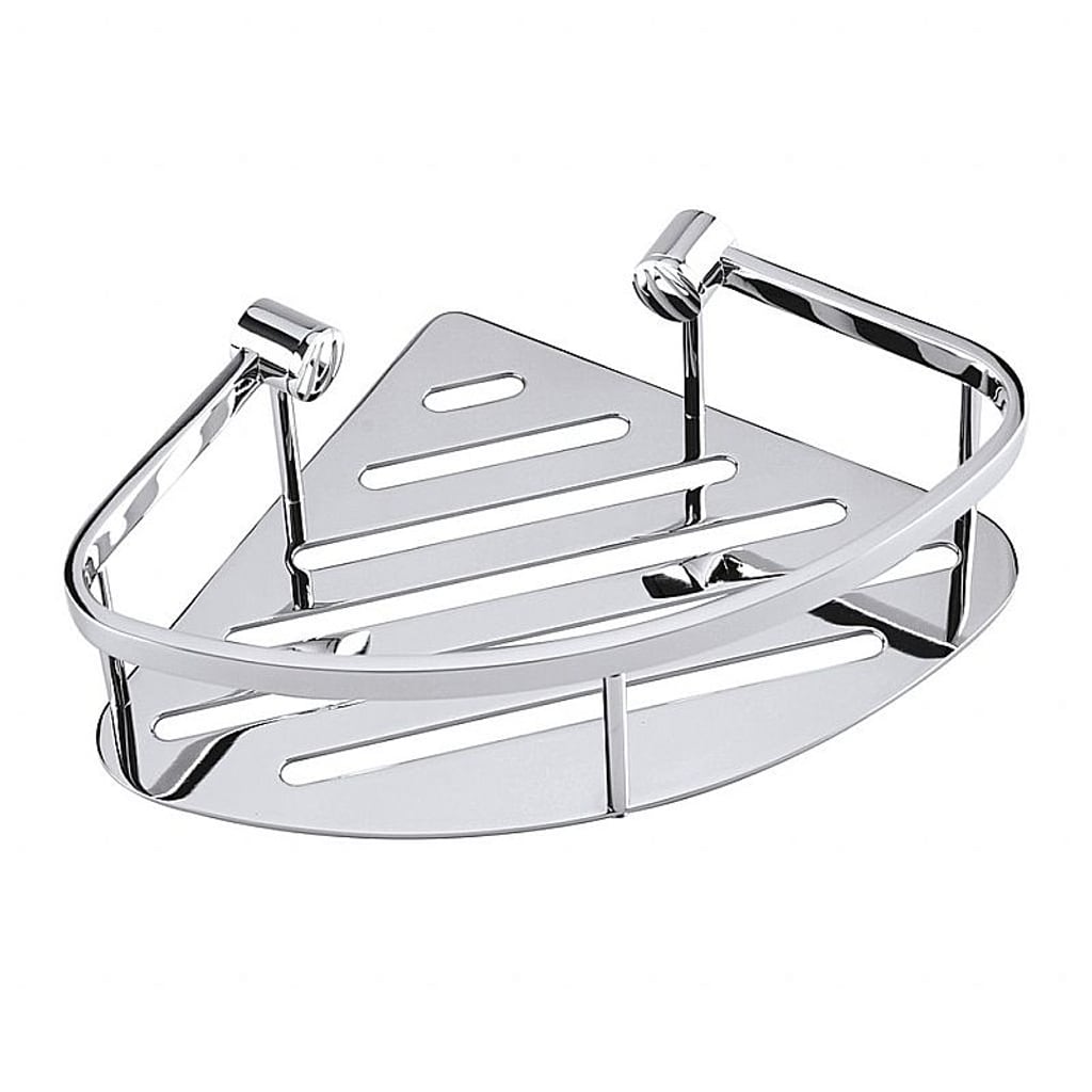 Brillantbad BYTRO Eckseifenkorb Messing Chrom poliert 200x260x70 mm f&uuml;r Bad & WC >> zum Bohren - Bild 1