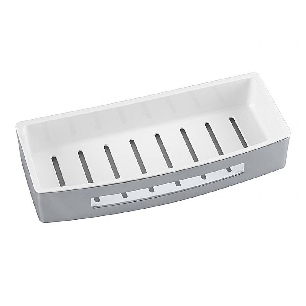 Brillantbad BYTRO Seifenkorb Edelstahl Kunststoff poliert 125x300x55 mm für Bad & WC >> zum Bohren