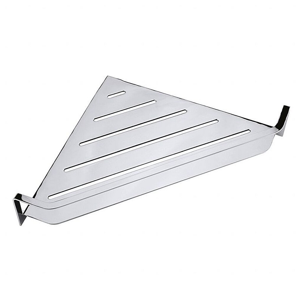 Brillantbad BYTRO Eckseifenkorb Edelstahl Chrom poliert 205x340x65 mm für Bad & WC >> zum Bohren