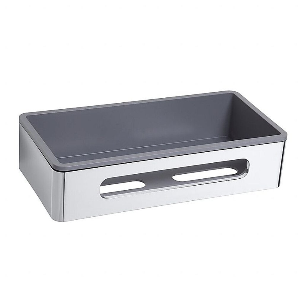 Brillantbad BYTRO Seifenkorb Kunststoff Chrom poliert 139x279x65 mm für Bad & WC >> zum Bohren