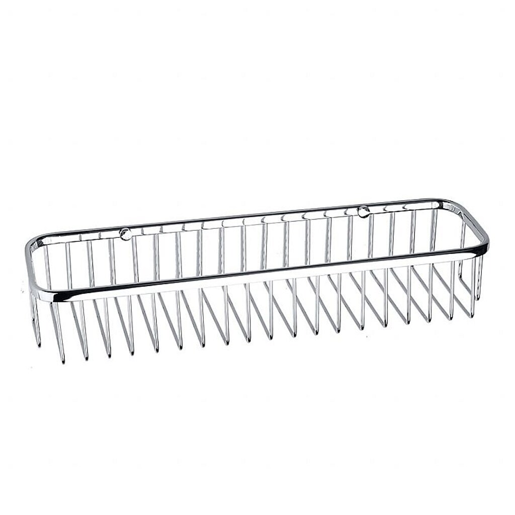 Brillantbad BYTRO Seifenkorb Messing Chrom poliert 120x405x70 mm f&uuml;r Bad & WC >> zum Bohren - Bild 1