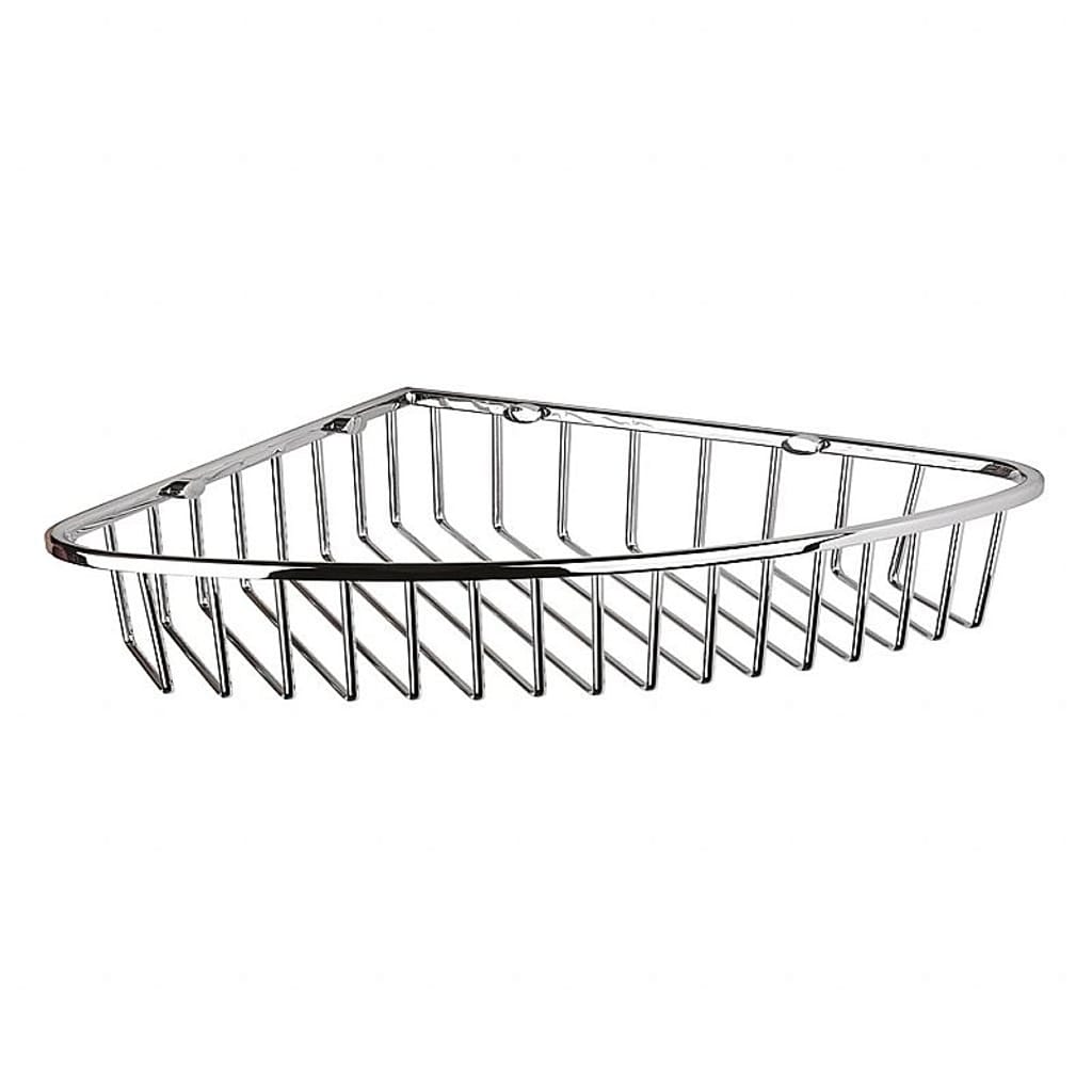 Brillantbad BYTRO Eckseifenkorb Messing Chrom poliert 205x265x40 mm f&uuml;r Bad & WC >> zum Bohren - Bild 1