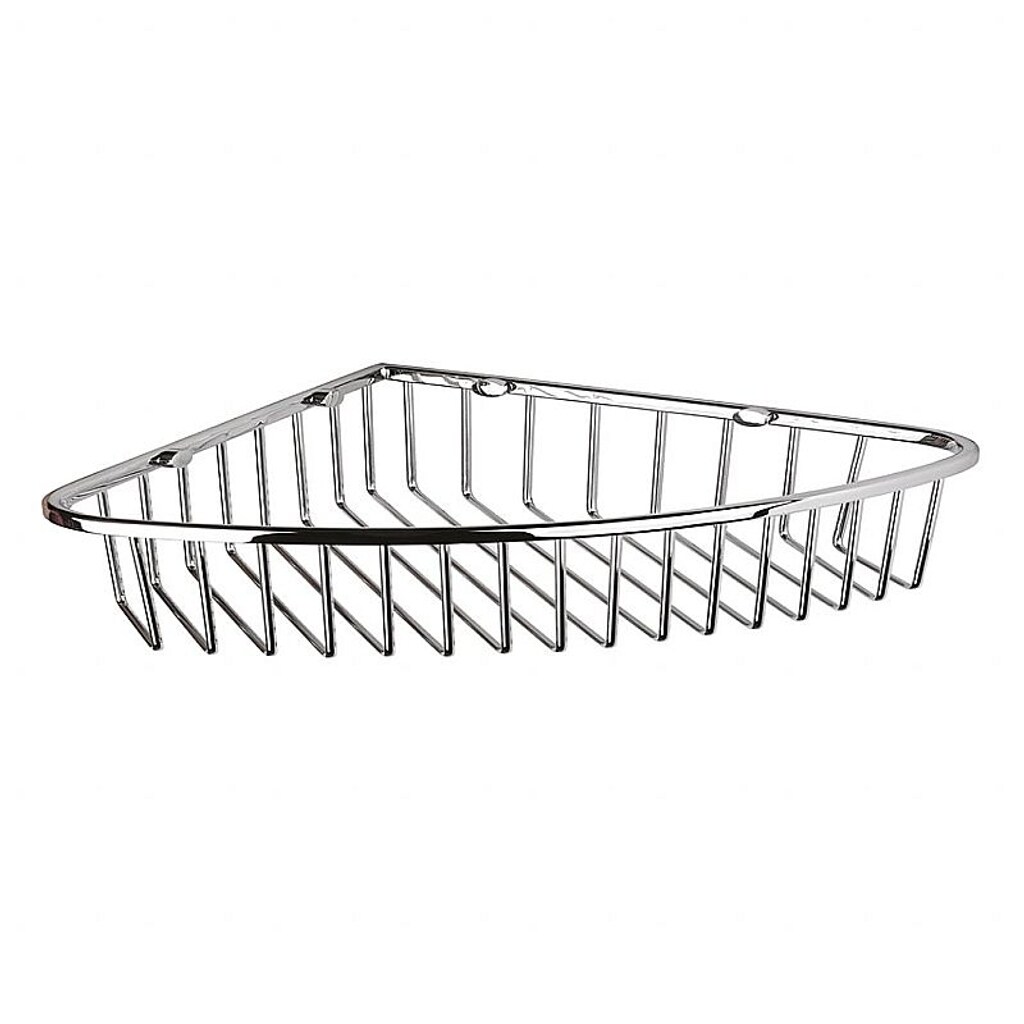 Brillantbad BYTRO Eckseifenkorb Messing Chrom poliert 205x265x40 mm für Bad & WC >> zum Bohren