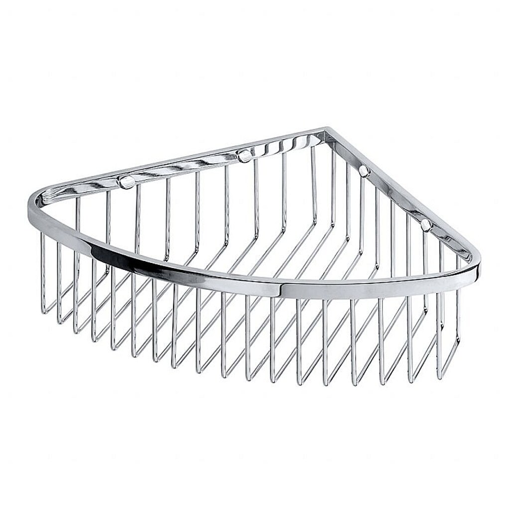 Brillantbad BYTRO Eckseifenkorb Messing Chrom poliert 230x300x80 mm f&uuml;r Bad & WC >> zum Bohren - Bild 1