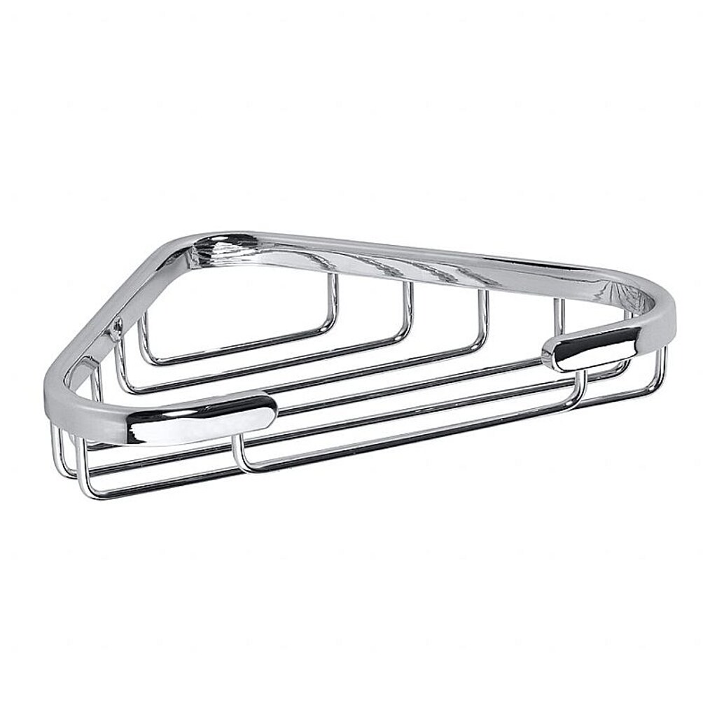 Brillantbad BYTRO Eckseifenkorb Messing Chrom poliert 130x230x30 mm f&uuml;r Bad & WC >> zum Bohren - Bild 1