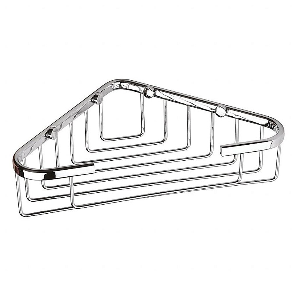 Brillantbad BYTRO Eckseifenkorb Messing Chrom poliert 155x250x60 mm f&uuml;r Bad & WC >> zum Bohren - Bild 1